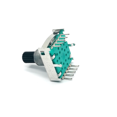 17mm Single Pole Triple Throw Rotary Switch 0.3A 100k Potensiometer Log
