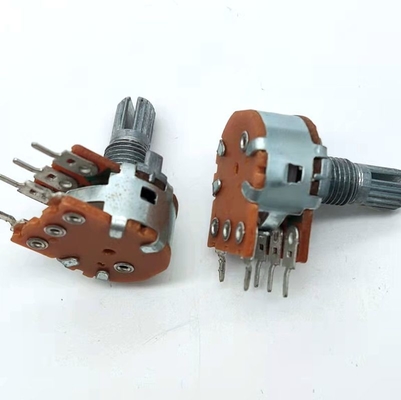 Carbon Film Single Rotary Potensiometer 3dB 3 Posisi PCB B500k Dengan Saklar
