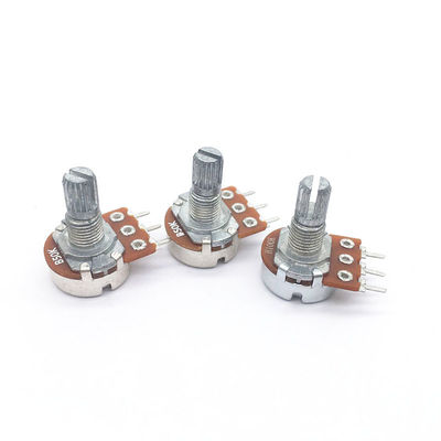 WH148 Potensiomer Putar Umur Panjang Kontrol Volume Linear B50K B10K Potensiometer Karbon Film Potensiometer Untuk Audio
