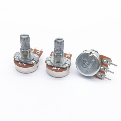 WH148 Series Rotary Potensiomer Umur Panjang Kontrol Volume Potensiometer Potensiometer Film Karbon Untuk Audio