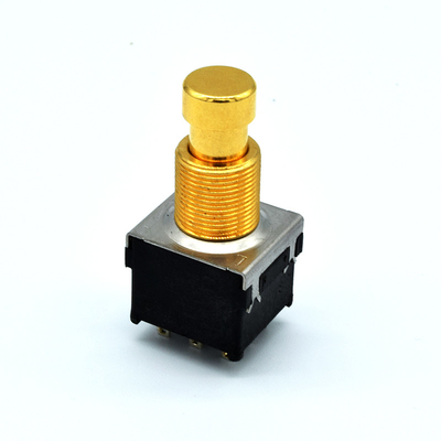 Produsen Soft Click 3PDT Guitar Effect Pedal Foot Switch 9 Pin Effect Foot Switch Push Button Switch