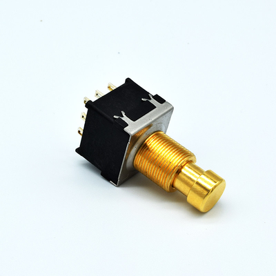 Produsen Soft Click 3PDT Guitar Effect Pedal Foot Switch 9 Pin Effect Foot Switch Push Button Switch