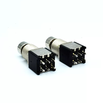 9 Pin 3pdt Stomp Switch 500V Untuk Gitar Listrik