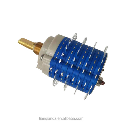 Band Switch-SR38 2 Pole 6 Posisi Rotary Switch Untuk Konverter Frekuensi, Pintu Otomatis