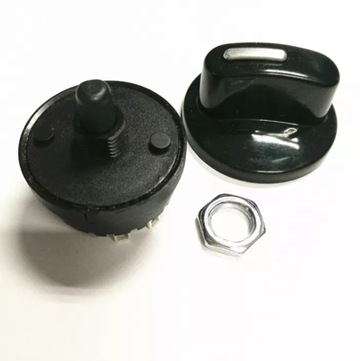 Juicer Saklar Putar Berkelanjutan 29mm 6A 1 Kutub Kipas Saklar Putar 12 Arah
