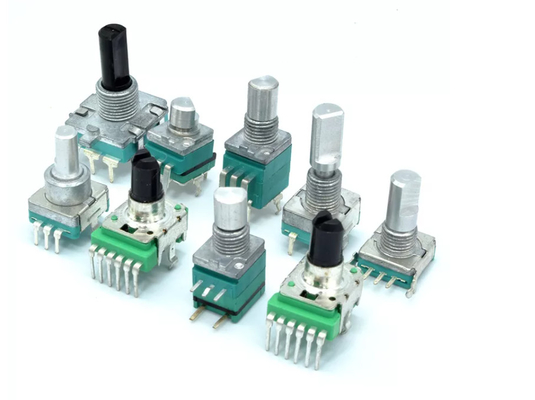 Potensiometer 5 Pin 1KΩ Dengan Saklar Tombol Tekan 9mm