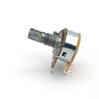 Potensiometer 5k Dengan Saklar 15mm Dual Gang Audio Taper
