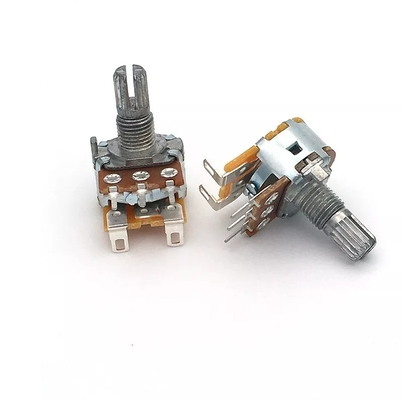 Potensiometer 5k Dengan Saklar 15mm Dual Gang Audio Taper