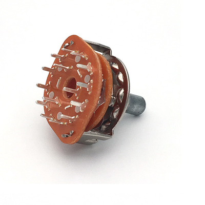 DC500V 2 Kutub 6 Posisi Saklar Putar 100ohm Cts 5 Arah