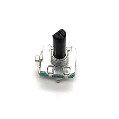Hitam EC16 Beralih Tombol Rotary Encoder Poros Plastik DC250V