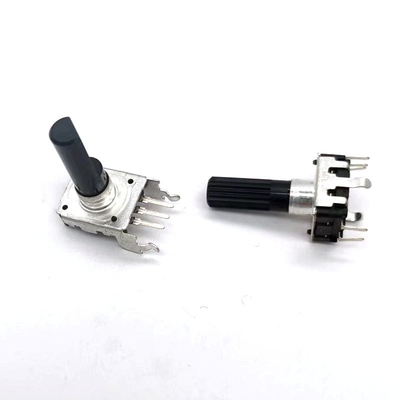 Logam 5 Pin Rotary Encoder EC12 16 Posisi Tanpa Sakelar Untuk Elektronik