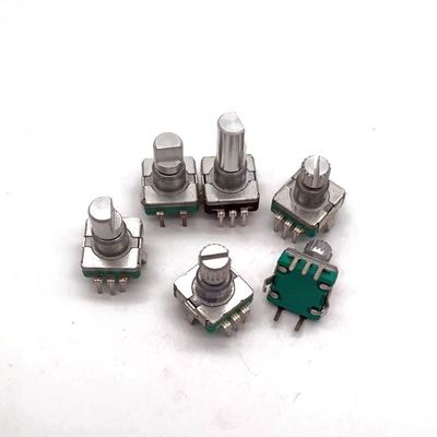Sakelar Encoder Rotary Ganda 5mA Tambahan Dengan Kenop Konsentris 11mm