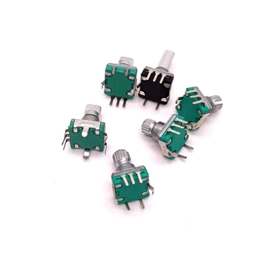 Sakelar Encoder Rotary Ganda 5mA Tambahan Dengan Kenop Konsentris 11mm