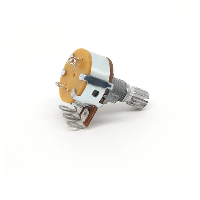 25ohm B100k Potensiometer Ganda 0.5A Saklar Putar Berkelanjutan