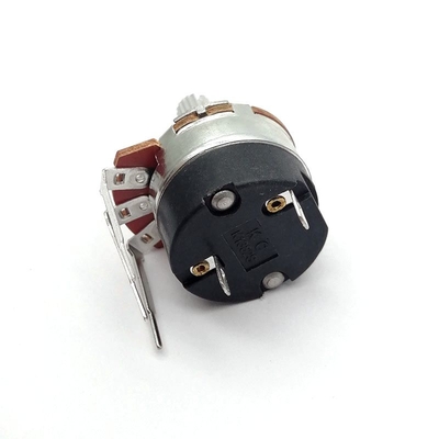 24mm Beralih Potensiometer Rotary ROHS Bass Treble Pot Penyesuaian Jari Atas