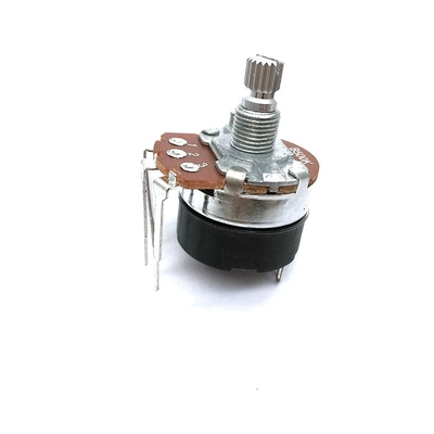 24mm Beralih Potensiometer Rotary ROHS Bass Treble Pot Penyesuaian Jari Atas