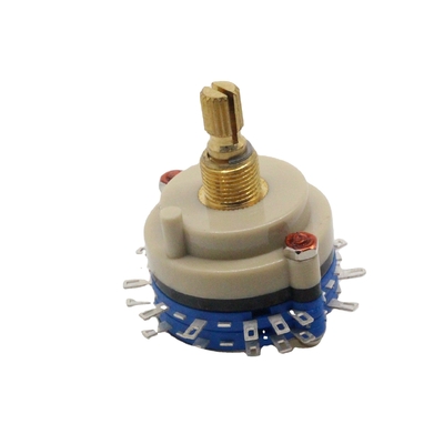 CE 0.8mm Saklar Rotary Berkelanjutan 0.5A 4 Pole 2 Posisi Rotary