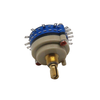 CE 0.8mm Saklar Rotary Berkelanjutan 0.5A 4 Pole 2 Posisi Rotary