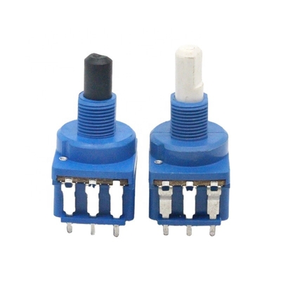 Plastik 10000ohm Rotary Switch Potensiometer Kontrol Kecepatan DC 500V