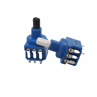 Plastik 10000ohm Rotary Switch Potensiometer Kontrol Kecepatan DC 500V