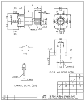 11mm Ec11 Rotary Encoder 360 Derajat Speaker Audio Mobil