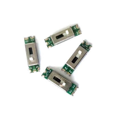 0.3A Slide Power Switch 4P8T ISO Panel Mount Slide Switch Headset Earphone