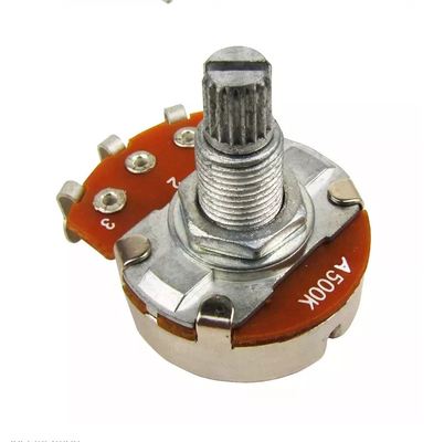 Produsen Potensiometer Rotary 24mm Poros Logam Rotary Potensiometer, Solder Tunggal, P.C.B. Terminal