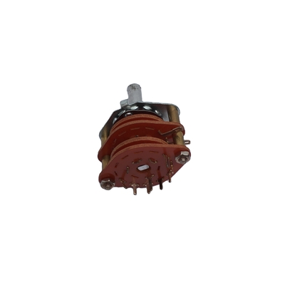 Dua Lapisan 500V Multi Pole Rotary Switch Rohs 4 Pole 6 Posisi Rotary