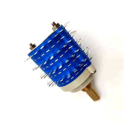 Multi Bagian 38mm 24 Posisi Rotary 500V Saklar Rotary Berkelanjutan