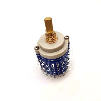 Multi Bagian 38mm 24 Posisi Rotary 500V Saklar Rotary Berkelanjutan