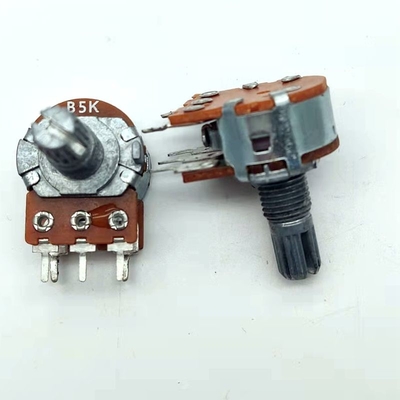 0.08W 12 Posisi Saklar Putar Potensiometer 50ohm Pot Saklar Putar Tiang Tunggal