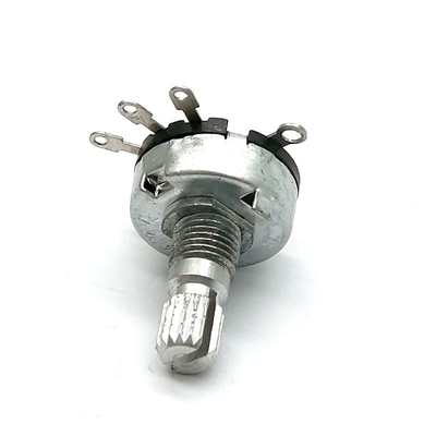 0.08W 12 Posisi Saklar Putar Potensiometer 50ohm Pot Saklar Putar Tiang Tunggal