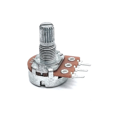 Potensiometer Putar 16mm 2ohm Potensiometer Putaran Tunggal Untuk Kontrol Volume