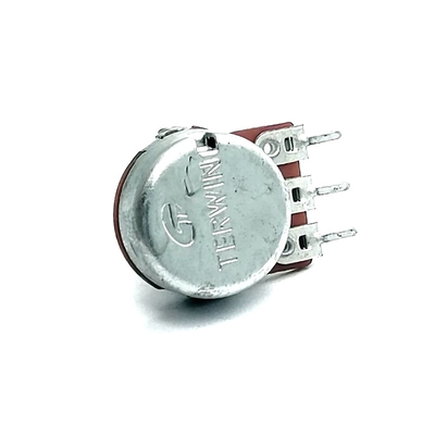Potensiometer Putar 16mm 2ohm Potensiometer Putaran Tunggal Untuk Kontrol Volume