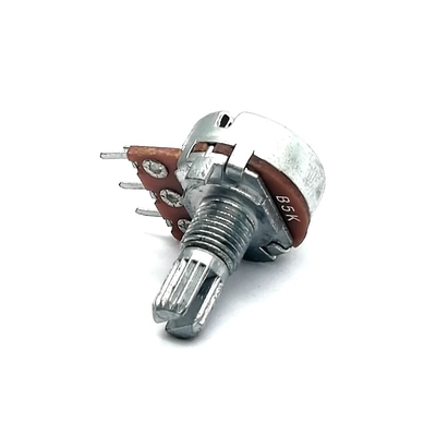 Potensiometer Putar 16mm 2ohm Potensiometer Putaran Tunggal Untuk Kontrol Volume
