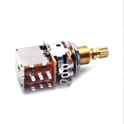 16mm Dorong Tarik Potensiometer DPDT Gitar Listrik Untuk Gitar Bass Listrik