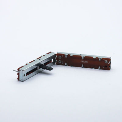 Cina Produsen Potensiometer Geser Dengan Sakelar 30mm Travel Linear 5k 10k Ohm Potensiometer 100k Potensiometer